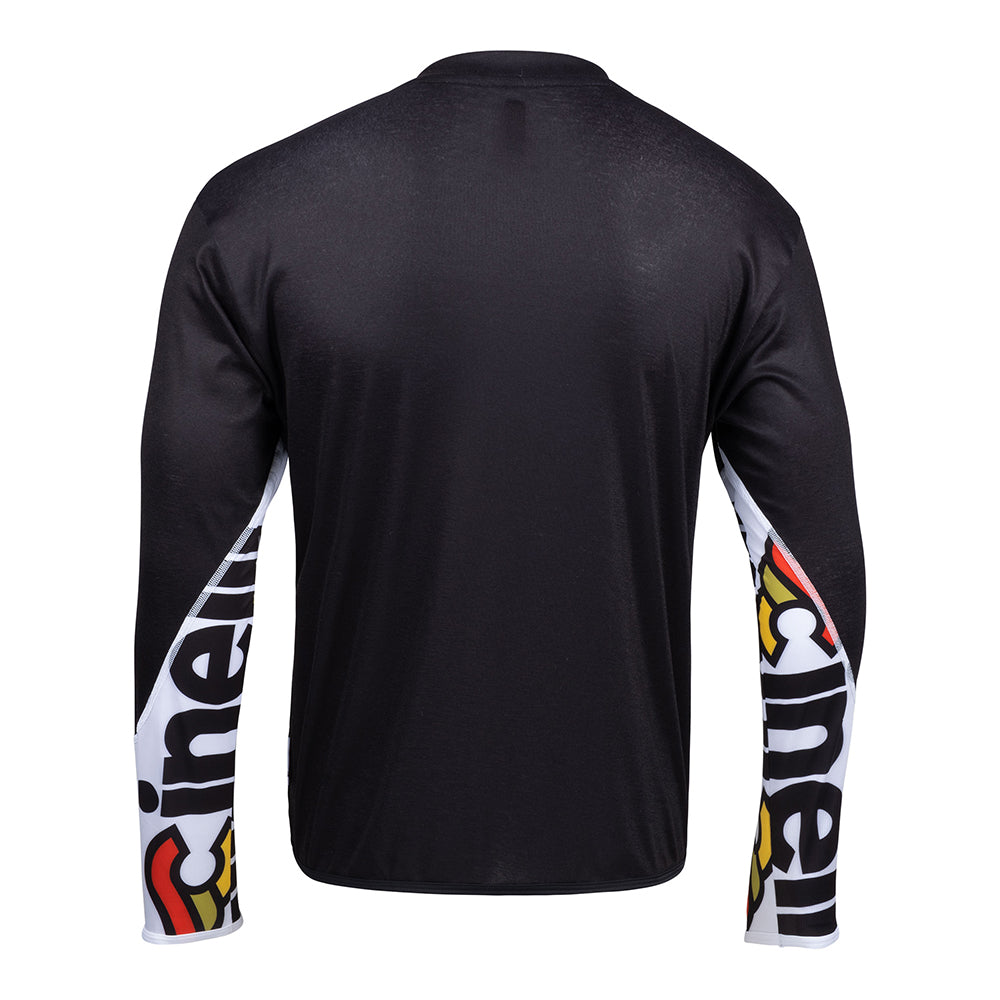 cinelli-tech-tee-manches-longues-mega-logo-noir image 2