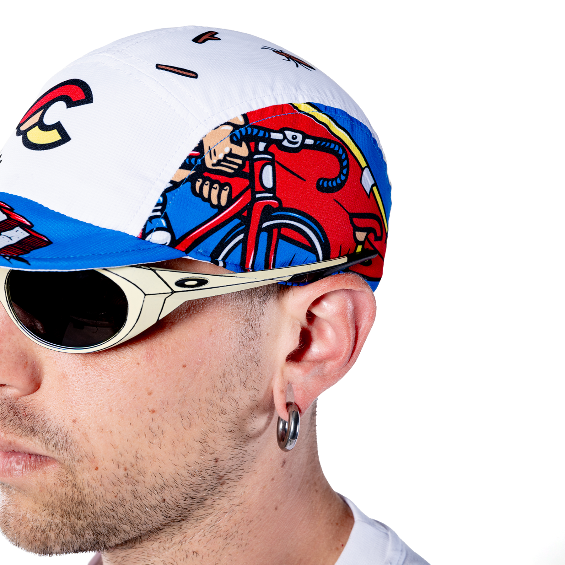 cinelli-casquette-drifter-jimbo-phillips-blanc-bleu image 3