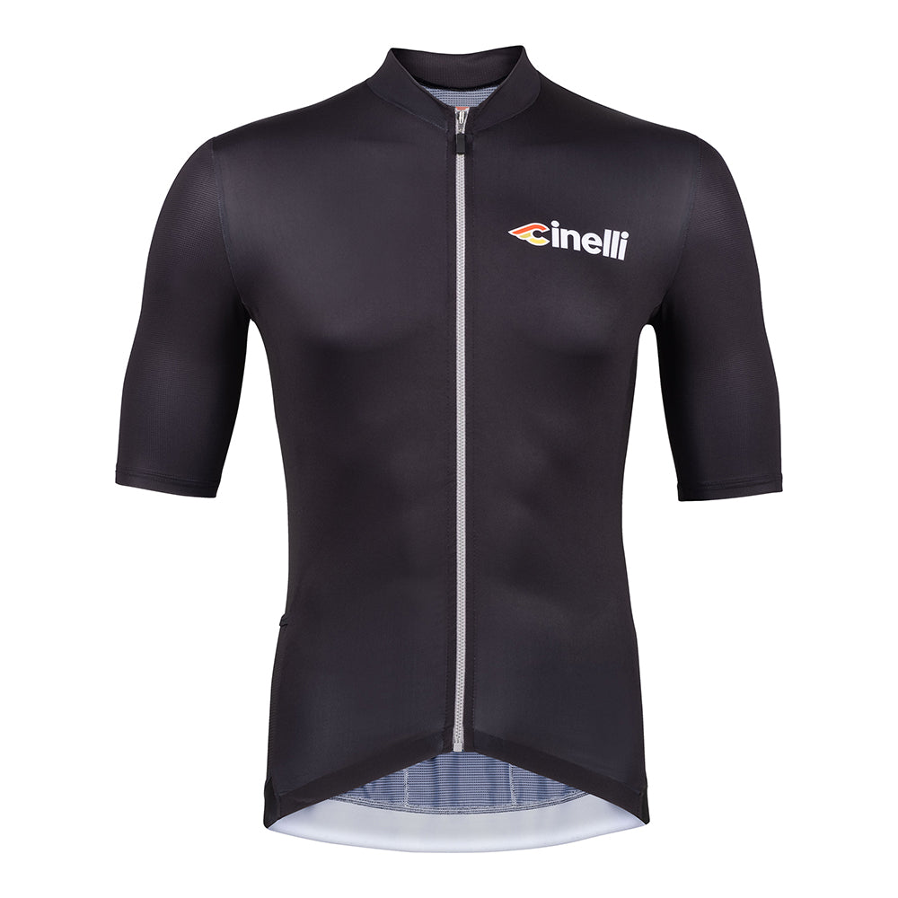 cinelli-tempo-maillot-t-noir-et-gris image 1