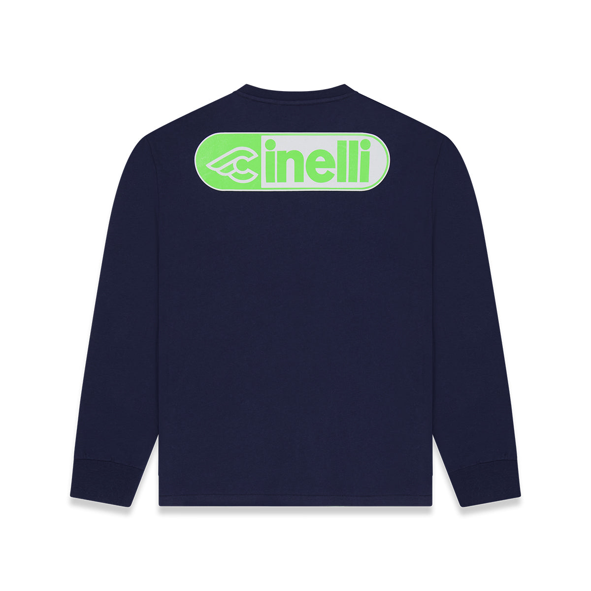 cinelli-t-shirt-manches-longues-pill-blue-coton-bio image 2