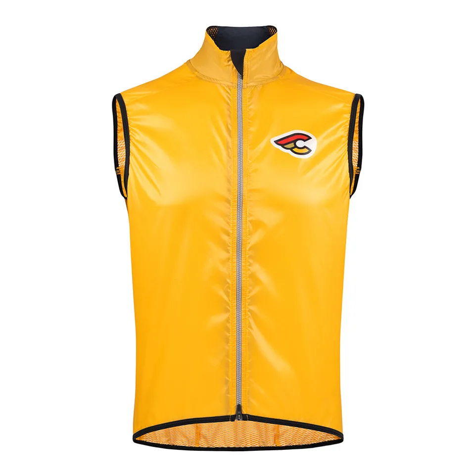 cinelli-supercorsa-gilet-coupe-vent-happy-yellow-homme image 1
