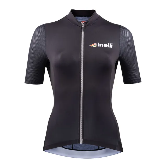 cinelli-tempo-woman-black-gray-maillot-femme-t-ultral-ger image 1