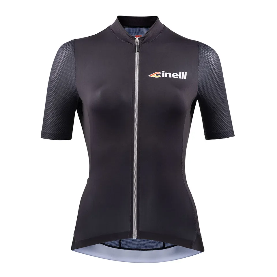 cinelli-tempo-woman-black-gray-maillot-femme-t-ultral-ger image 1