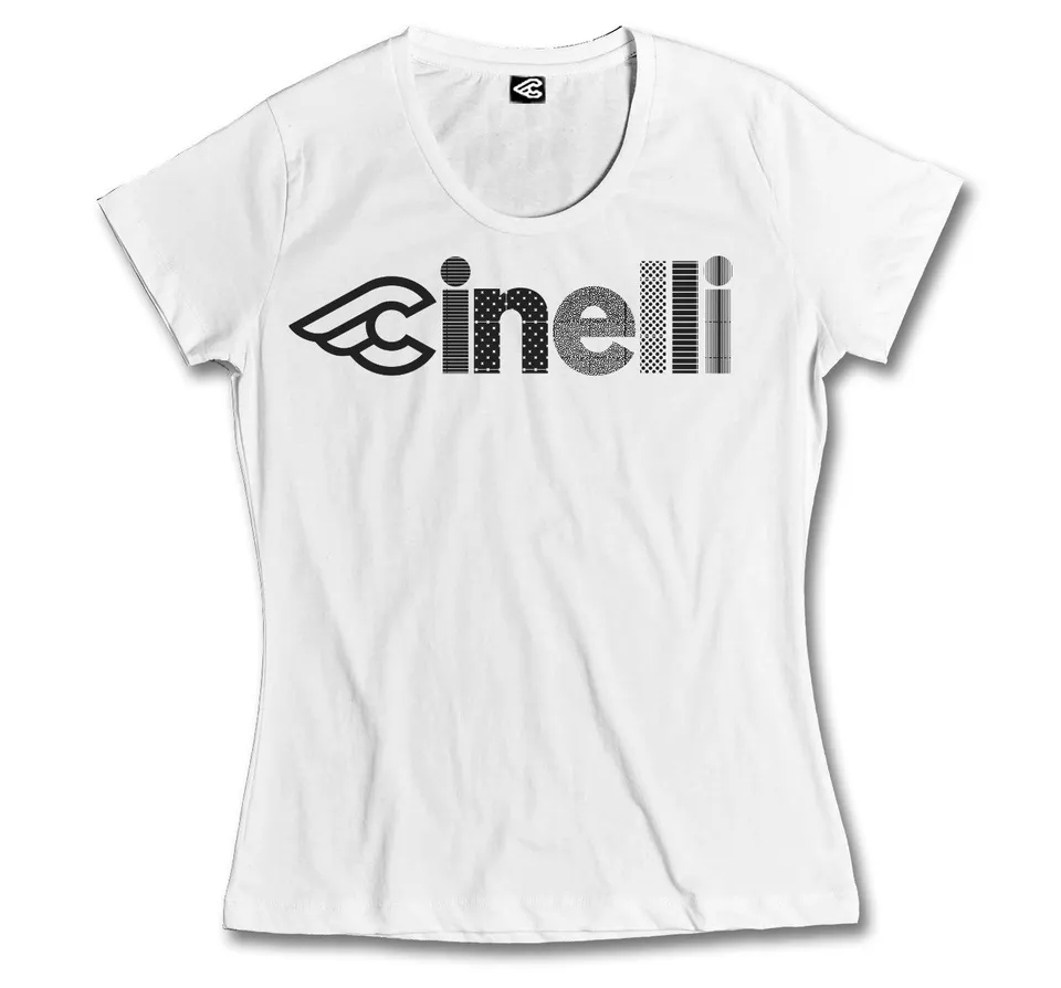 cinelli-optical-lady-t-shirt-blanc-femme image 1