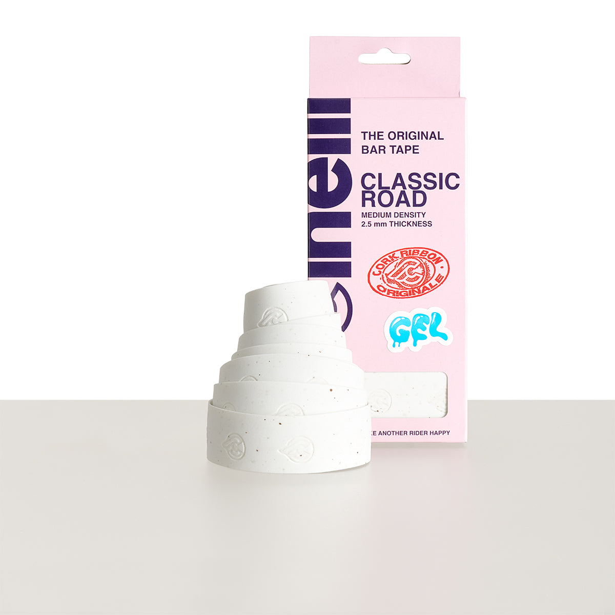 cinelli-classic-road-cork-gel-ruban-de-cintre-v-lo-route-blanc-2-5-mm image 1
