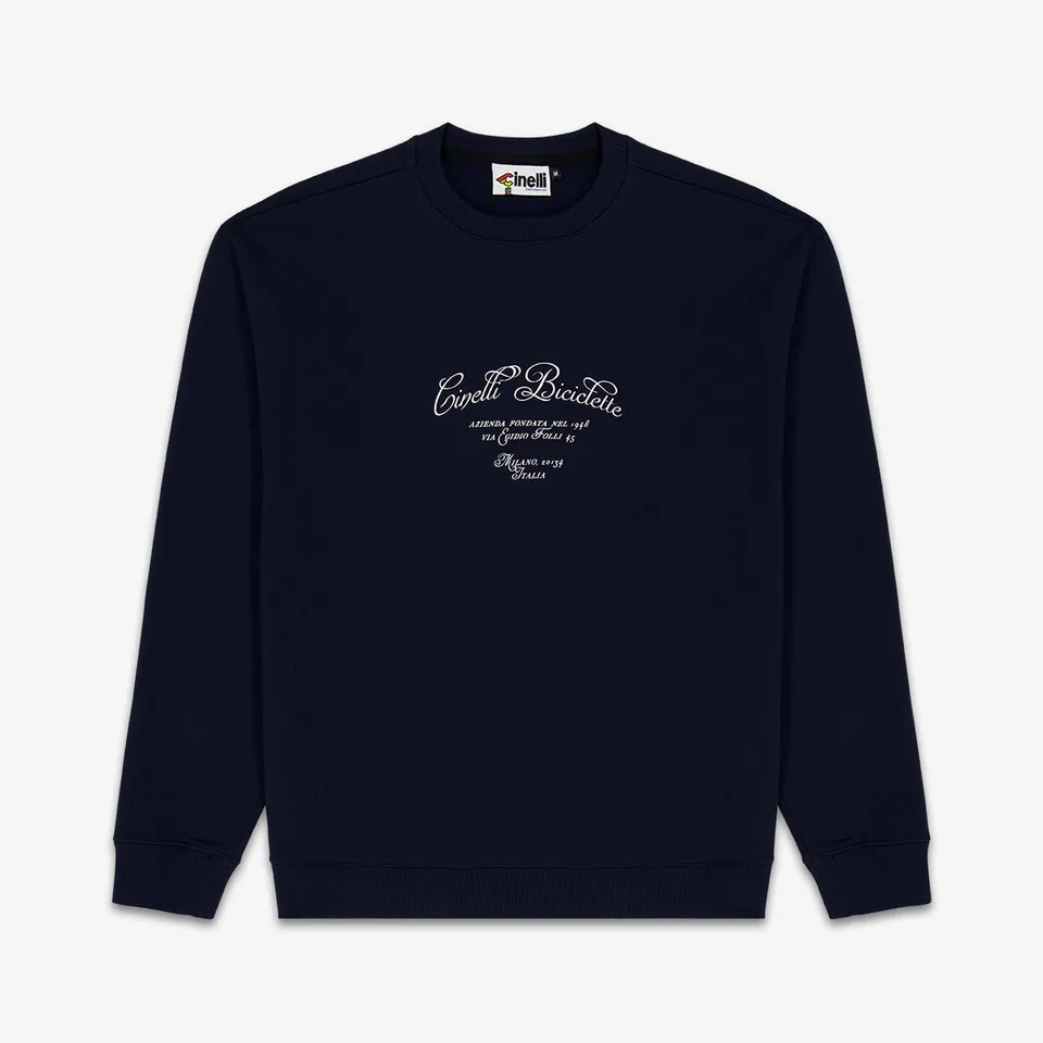 cinelli-crewneck-via-folli-bleu-marine image 1