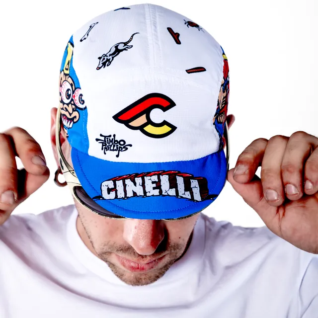 cinelli-casquette-drifter-jimbo-phillips-blanc-bleu image 1