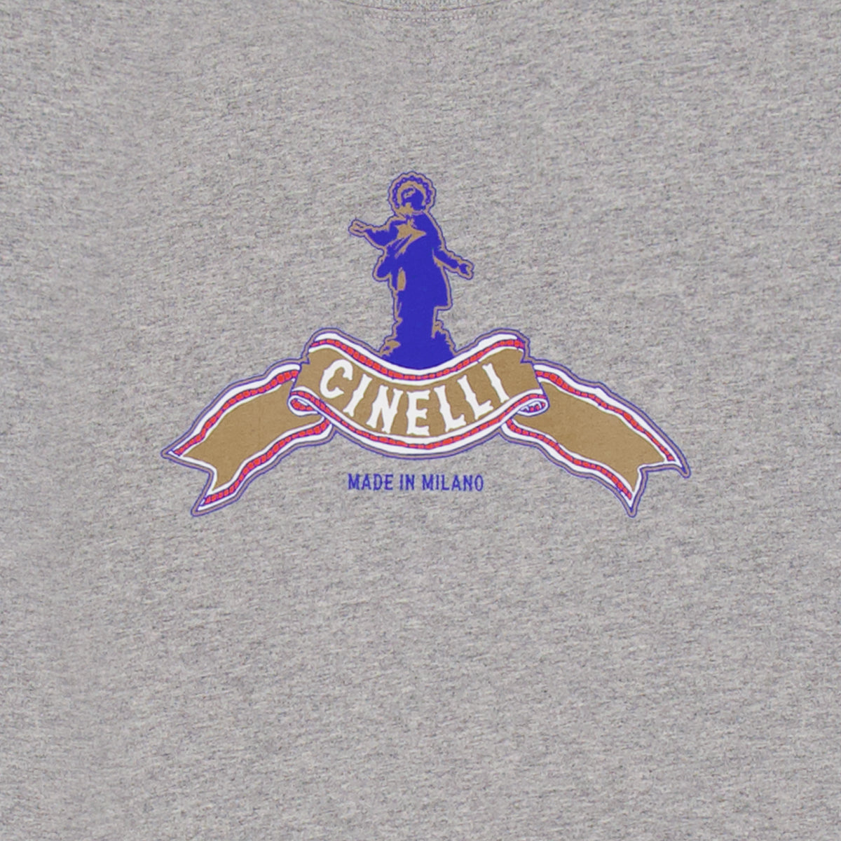cinelli-t-shirt-madonnina-grey-t-shirt-coton image 2
