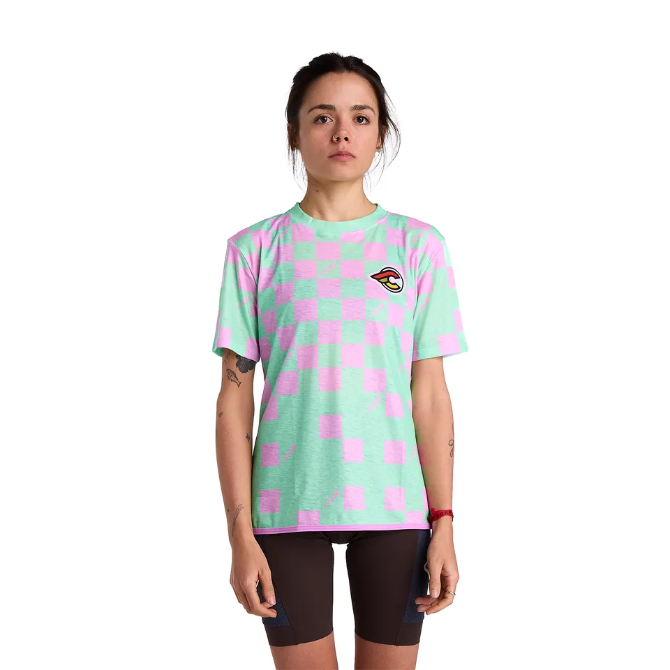 cinelli-tempo-tech-tee-femme-vert-performance image 1