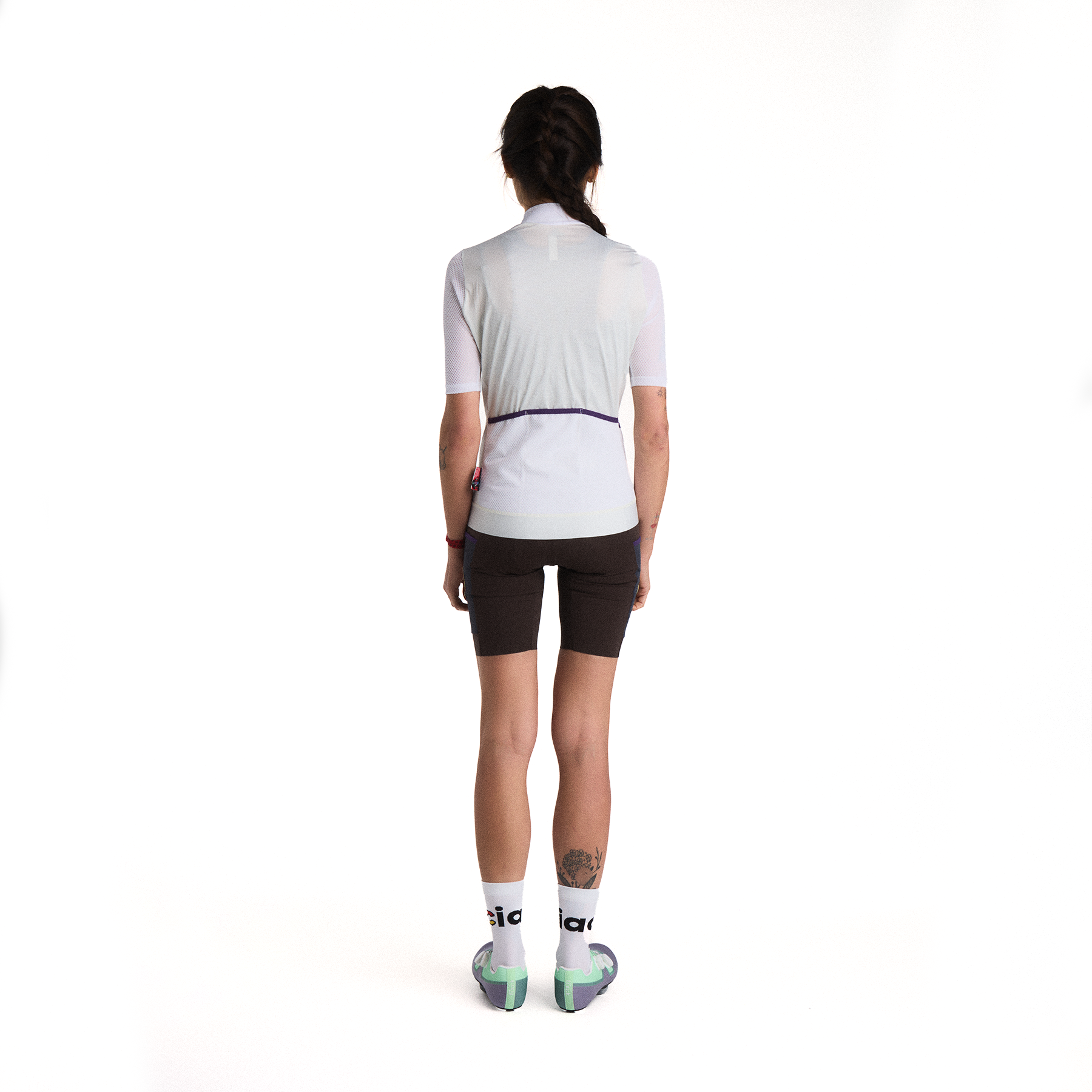 cinelli-tempo-woman-maillot-cyclisme-femme-blanc-gris image 2