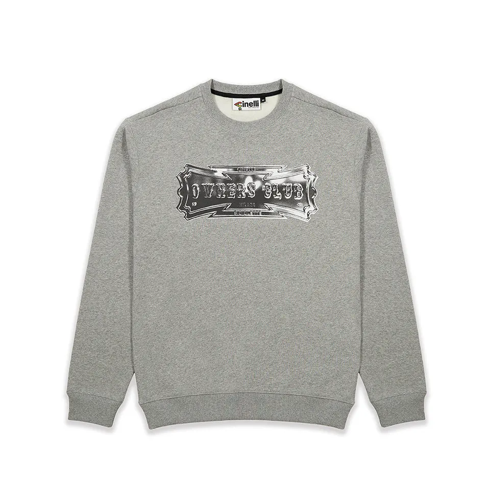 cinelli-owners-club-sweat-crewneck-gris image 1