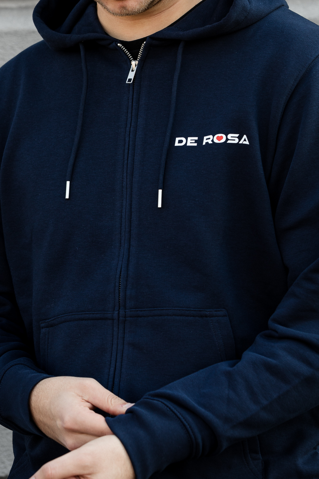 de-rosa-2026-zip-hoodie-coton-320-g-m image 2