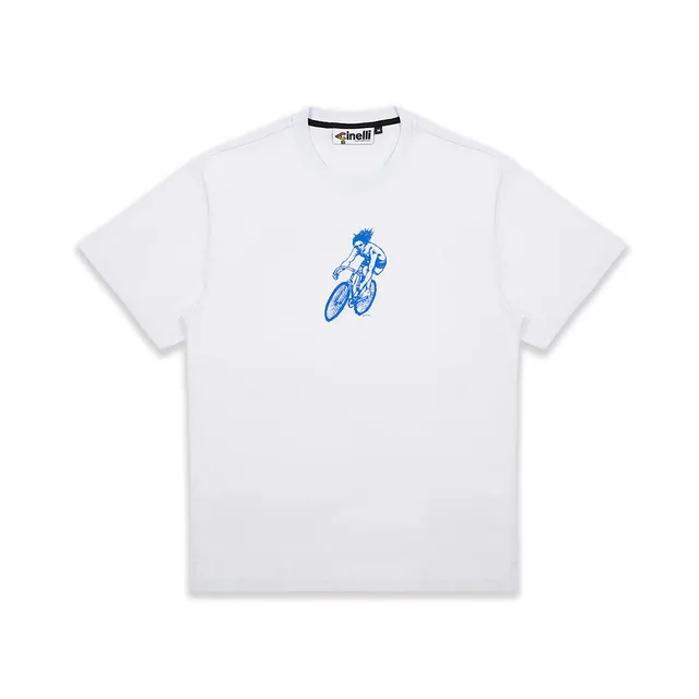 cinelli-t-shirt-gerry-wedd-cyclist-surfer-blanc image 1