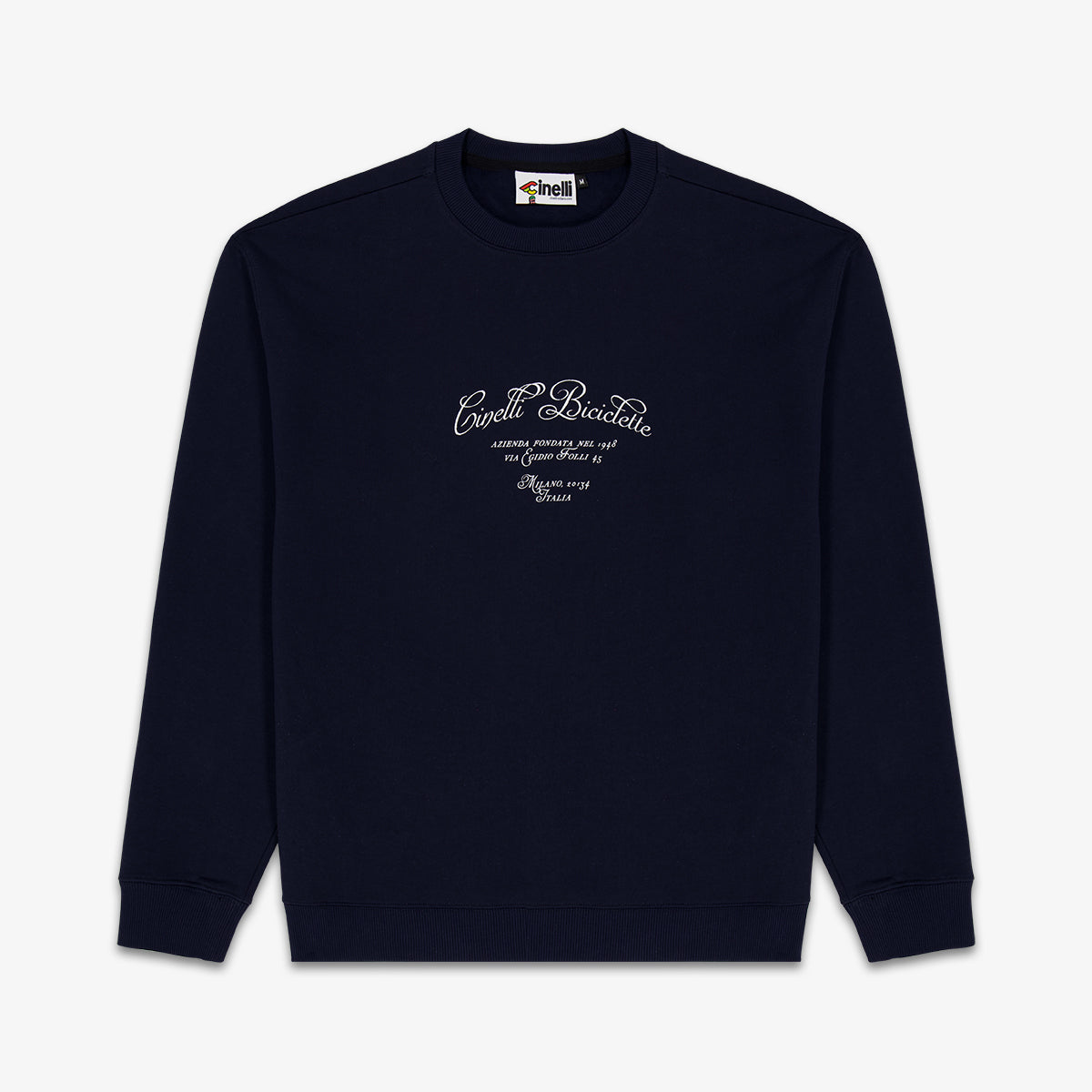 cinelli-crewneck-via-folli-bleu-marine image 1