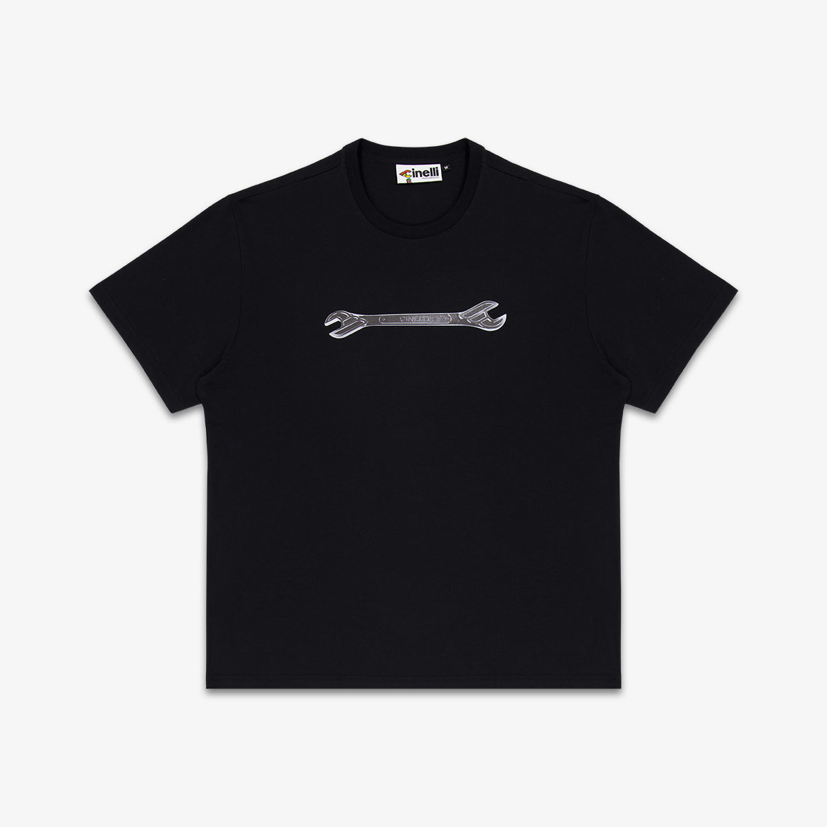 cinelli-t-shirt-winged-wrench-black-t-shirt image 1