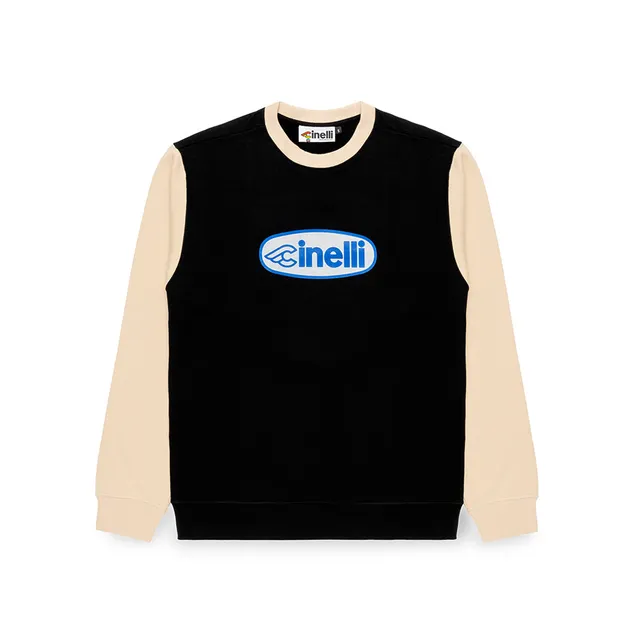 cinelli-crewneck-oval-black-white-sweat-col-rond image 1