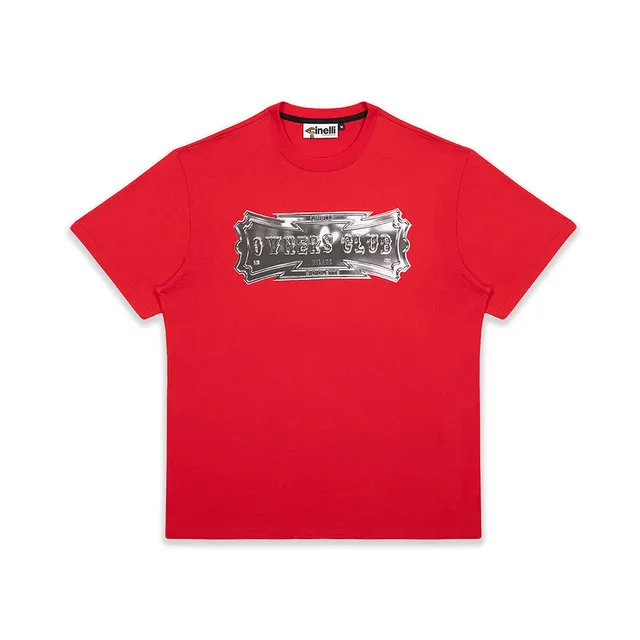 cinelli-t-shirt-owners-club-red-t-shirt-coton-bio image 1
