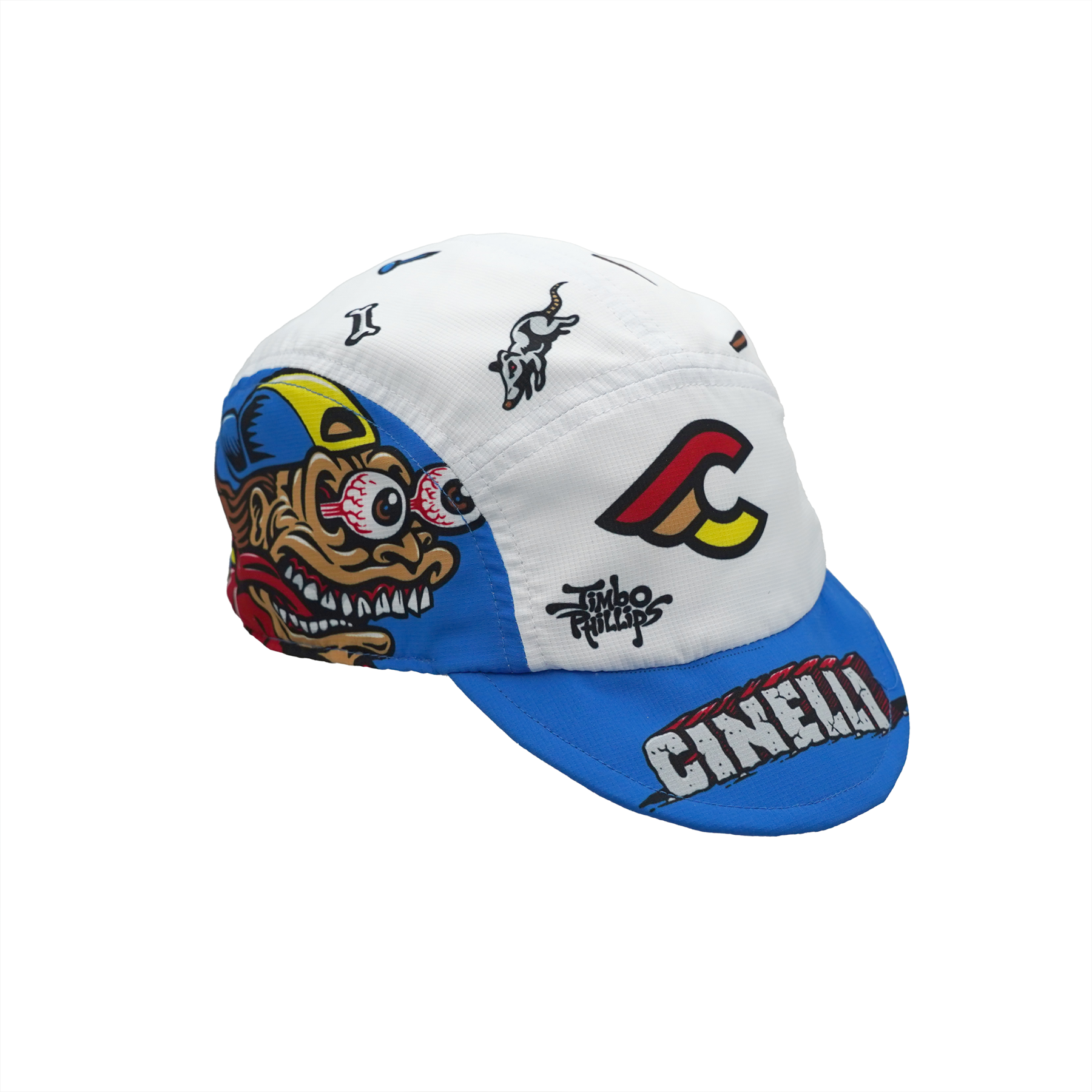 cinelli-casquette-drifter-jimbo-phillips-blanc-bleu image 5