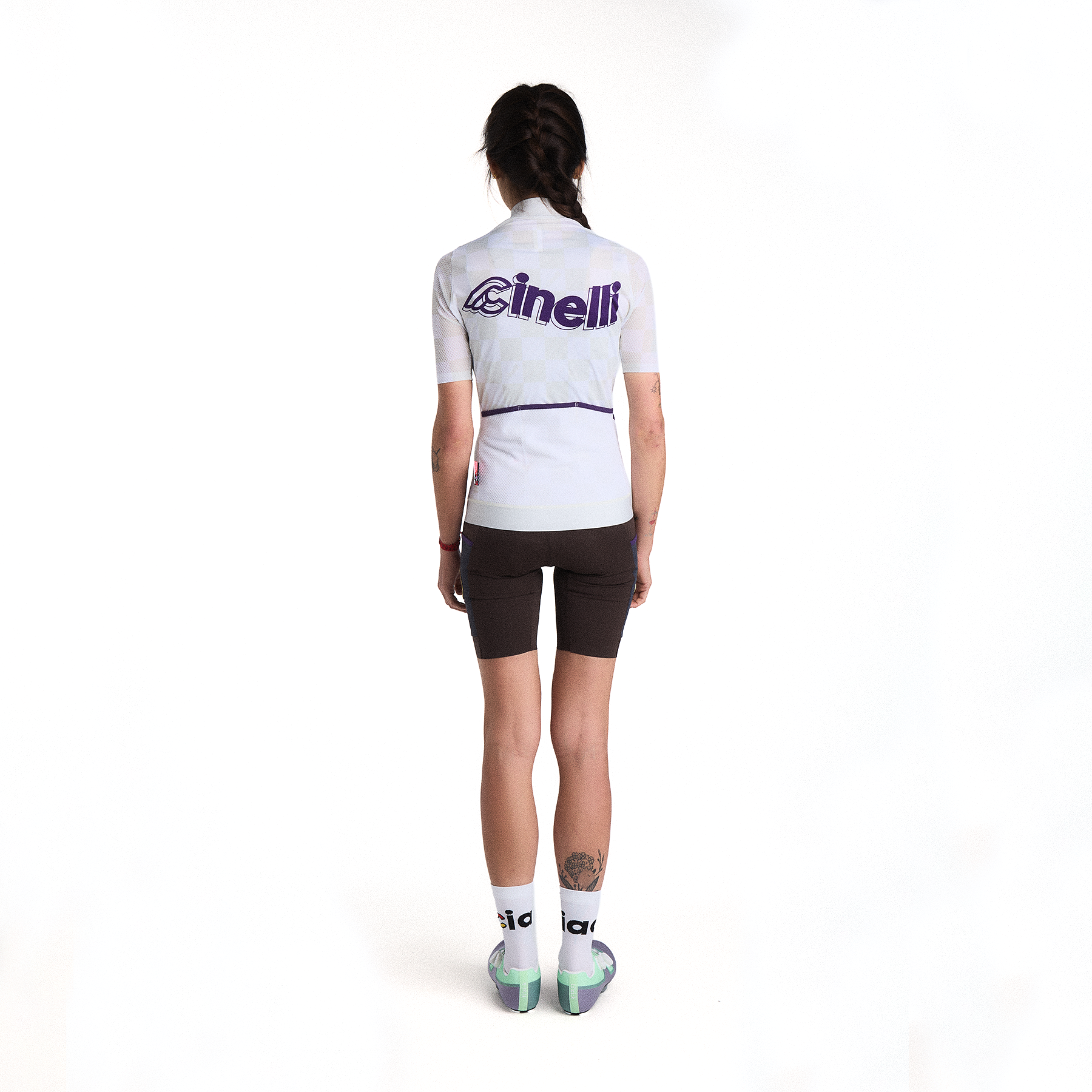cinelli-tempo-woman-maillot-cyclisme-femme-gris image 2