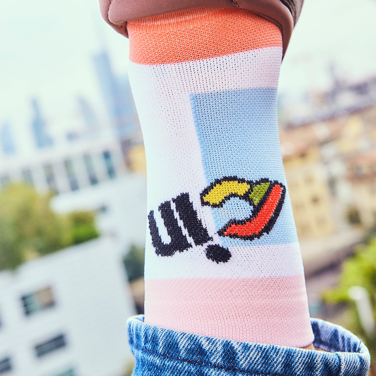 cinelli-thelma-louise-red-and-pink-chaussettes-cycliste image 3