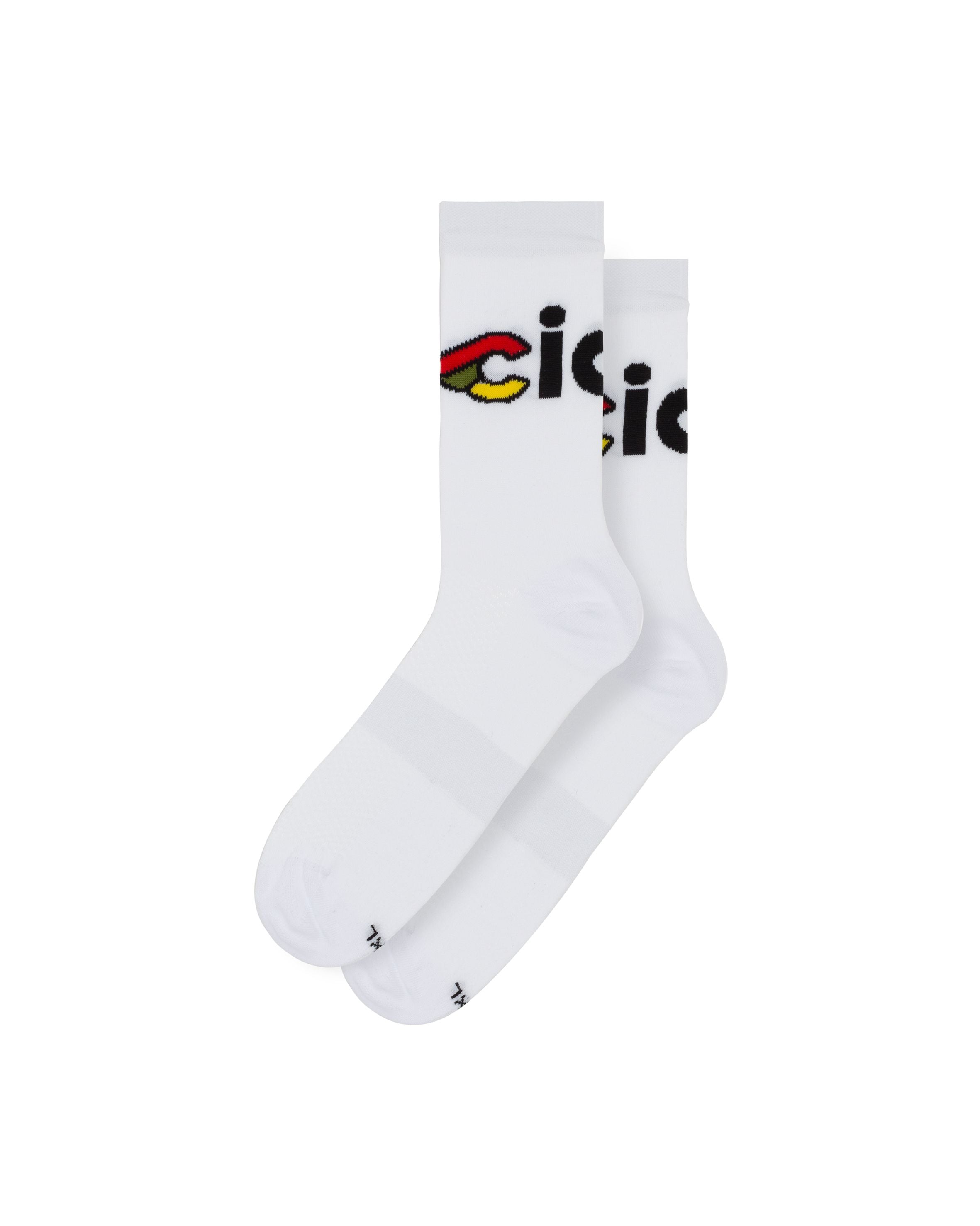 cinelli-socks-ciao-white-chaussettes-cyclisme image 1