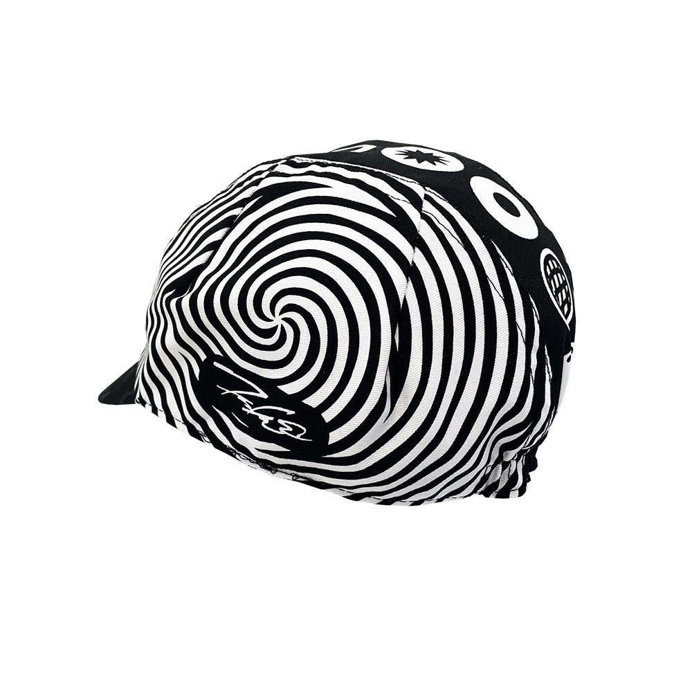 cinelli-x-futura-spiral-cap-casquette-cycliste-dition-art image 2