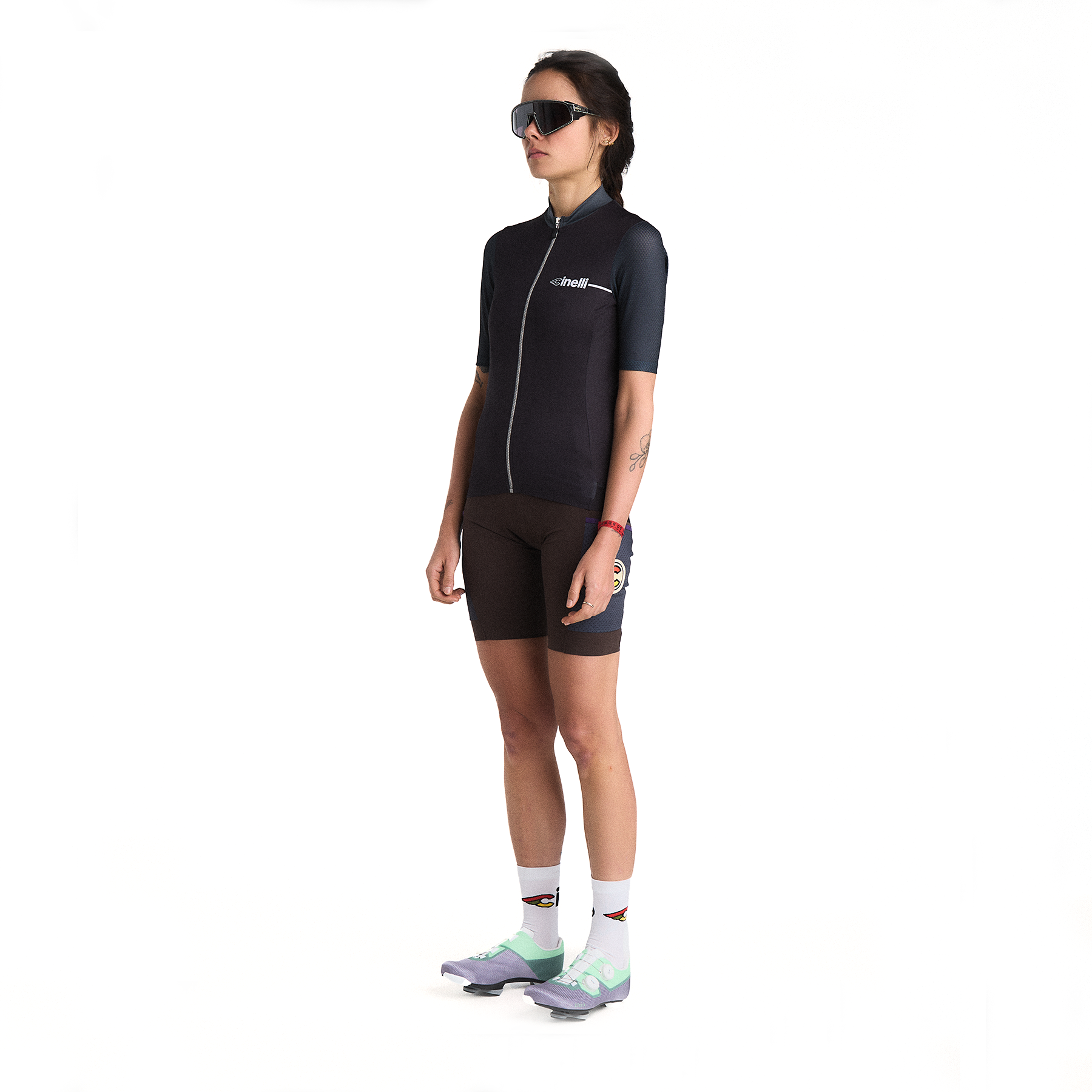 cinelli-tempo-maillot-cycliste-femme-noir image 3