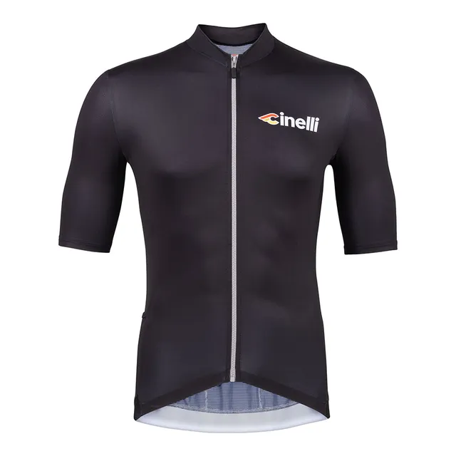cinelli-tempo-maillot-t-noir-et-gris image 1