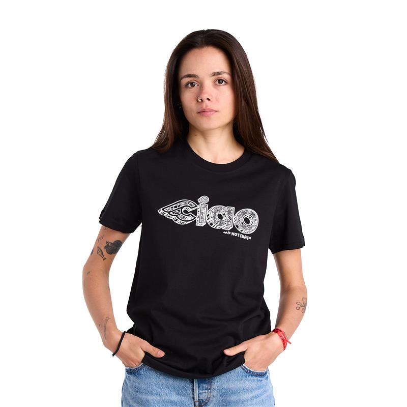 cinelli-chas-christiansen-ciao-t-shirt-noir-coton image 2