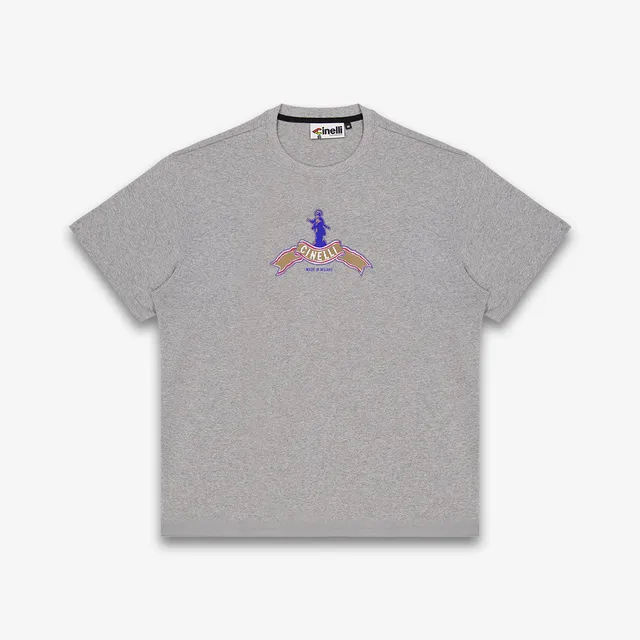 cinelli-t-shirt-madonnina-grey-t-shirt-coton image 1