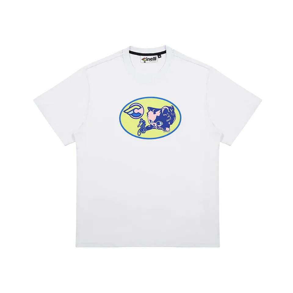 cinelli-shana-sadeghi-ray-kitten-t-shirt-blanc image 1