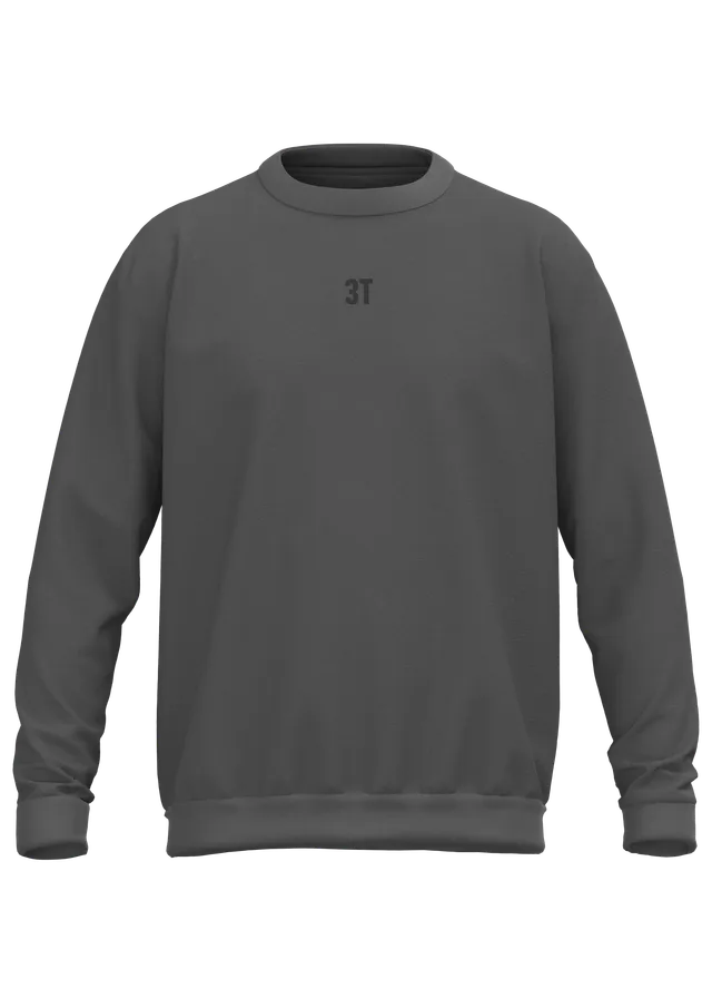 3t-r2i-heavyweight-sweat-crewneck-dark-grey-coupe-oversize image 1