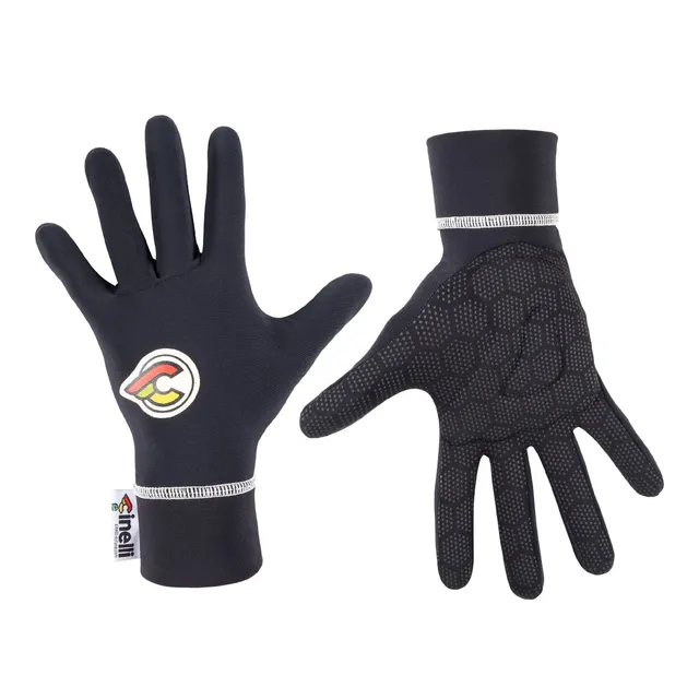 cinelli-supercorsa-gants-d-hiver-noir-blanc image 1