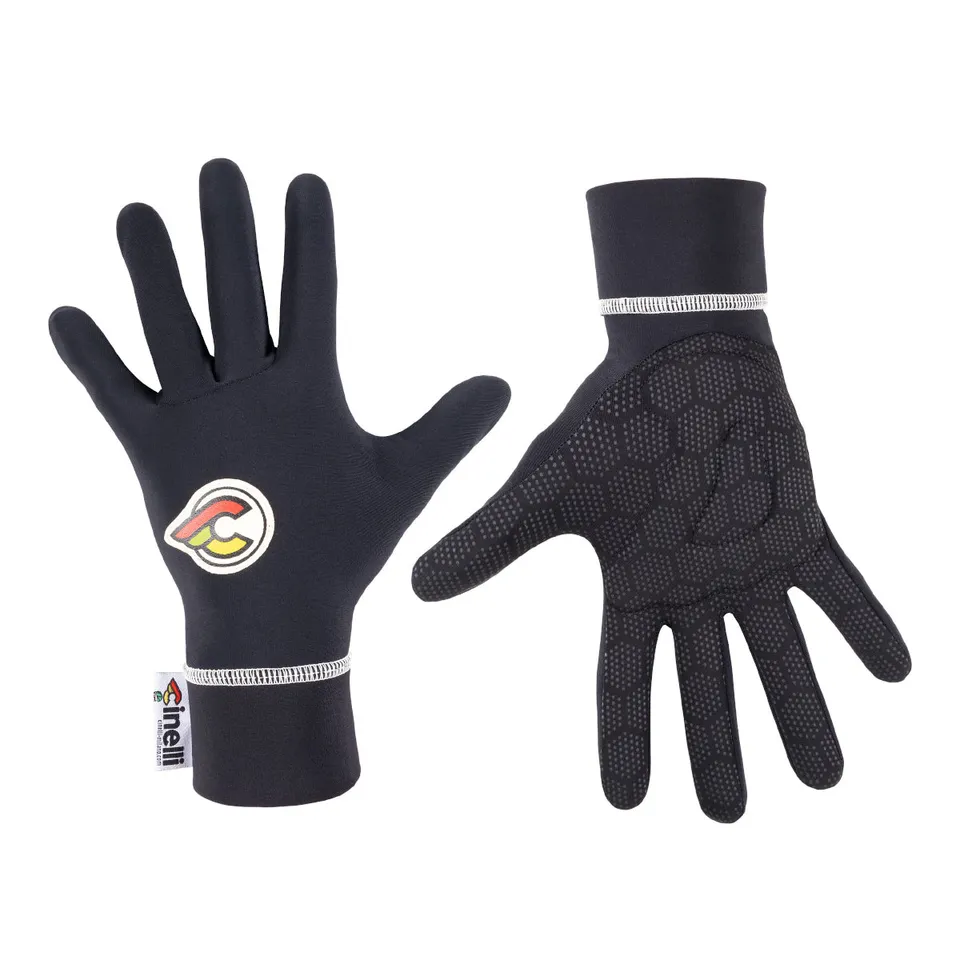 cinelli-supercorsa-gants-d-hiver-noir-blanc image 1