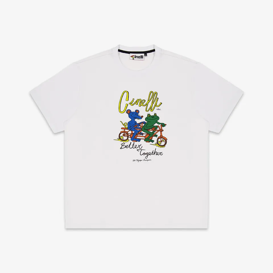 cinelli-melcher-oosterman-better-together-white-t-shirt image 1