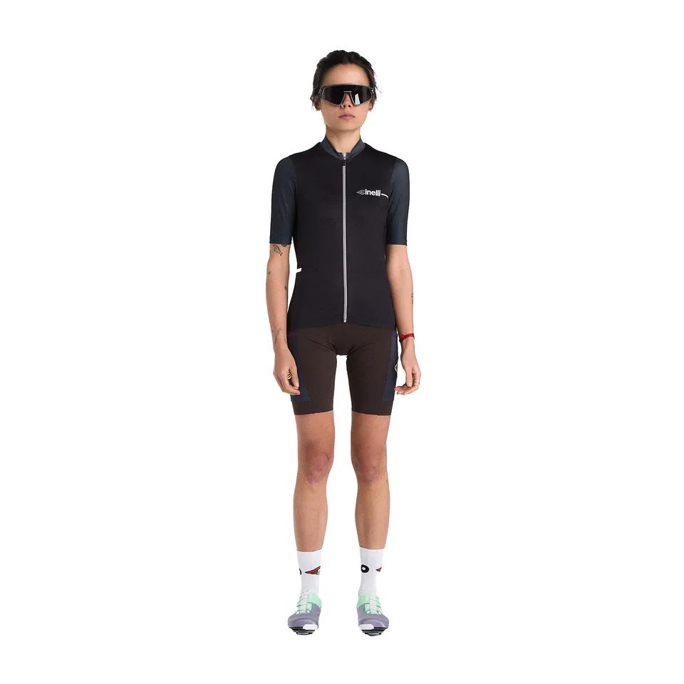 cinelli-tempo-maillot-cycliste-femme-noir image 1
